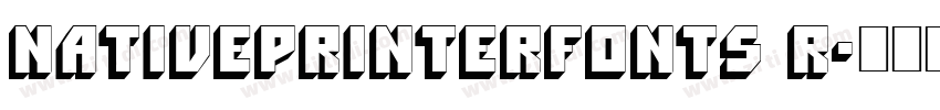 NativePrinterFontS R字体转换